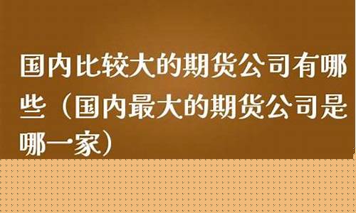 国内期货公司有哪些(国内知名的期货公司)_https://www.gdbxwh.com_代运营_第1张