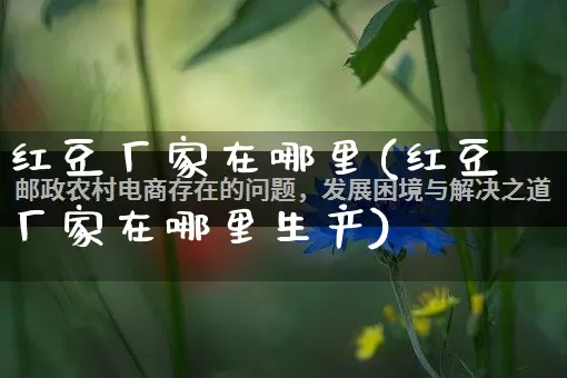 红豆厂家在哪里(红豆厂家在哪里生产)_https://www.gdbxwh.com_抖音快手_第1张