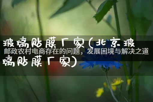 玻璃贴膜厂家(北京玻璃贴膜厂家)_https://www.gdbxwh.com_淘宝运营_第1张