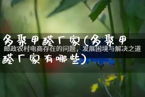 多聚甲醛厂家(多聚甲醛厂家有哪些)_https://www.gdbxwh.com_开网店_第1张