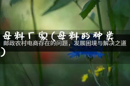母料厂家(母料的种类)_https://www.gdbxwh.com_直通车_第1张