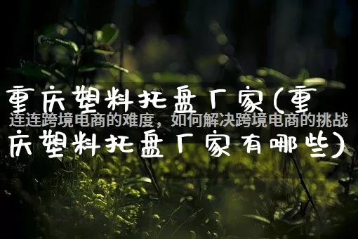 重庆塑料托盘厂家(重庆塑料托盘厂家有哪些)_https://www.gdbxwh.com_淘宝运营_第1张