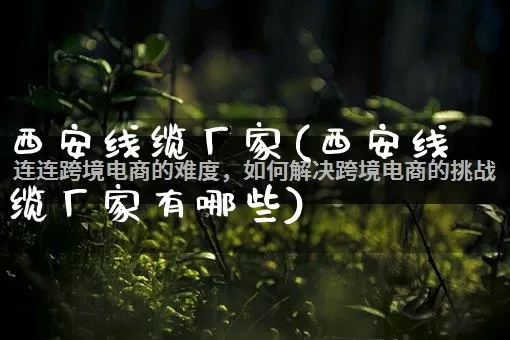 西安线缆厂家(西安线缆厂家有哪些)_https://www.gdbxwh.com_直通车_第1张