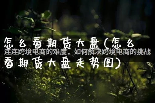 怎么看期货大盘(怎么看期货大盘走势图)_https://www.gdbxwh.com_天猫运营_第1张