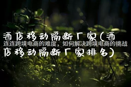 酒店移动隔断厂家(酒店移动隔断厂家排名)_https://www.gdbxwh.com_开网店_第1张