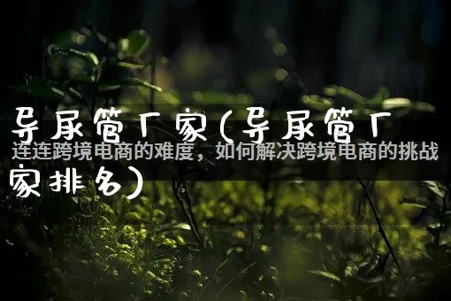 导尿管厂家(导尿管厂家排名)_https://www.gdbxwh.com_淘宝运营_第1张