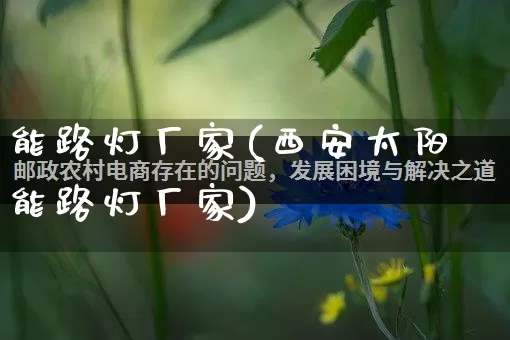 能路灯厂家(西安太阳能路灯厂家)_https://www.gdbxwh.com_直通车_第1张
