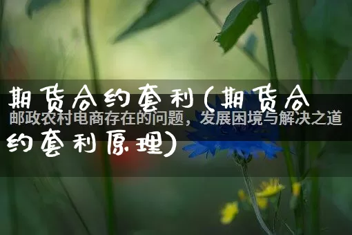期货合约套利(期货合约套利原理)_https://www.gdbxwh.com_开网店_第1张