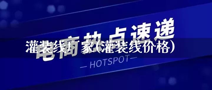 灌装线厂家(灌装线价格)_https://www.gdbxwh.com_代运营_第1张
