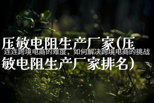 压敏电阻生产厂家(压敏电阻生产厂家排名)_https://www.gdbxwh.com_开网店_第1张