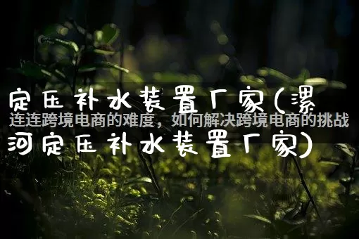 定压补水装置厂家(漯河定压补水装置厂家)_https://www.gdbxwh.com_抖音快手_第1张