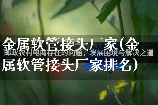 金属软管接头厂家(金属软管接头厂家排名)_https://www.gdbxwh.com_抖音快手_第1张