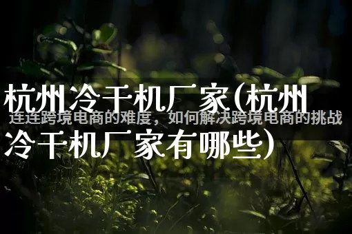 杭州冷干机厂家(杭州冷干机厂家有哪些)_https://www.gdbxwh.com_代运营_第1张