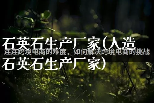石英石生产厂家(人造石英石生产厂家)_https://www.gdbxwh.com_淘宝运营_第1张