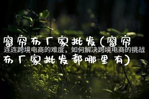 窗帘布厂家批发(窗帘布厂家批发都哪里有)_https://www.gdbxwh.com_直通车_第1张