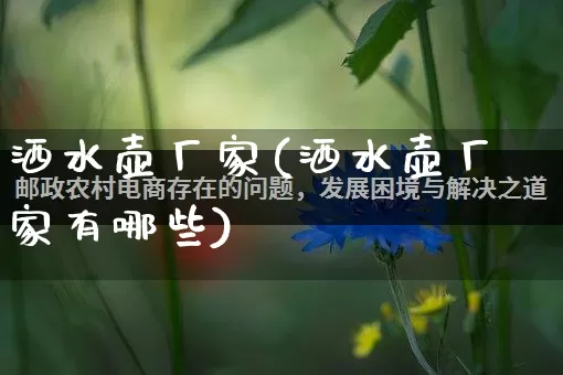 洒水壶厂家(洒水壶厂家有哪些)_https://www.gdbxwh.com_淘宝运营_第1张
