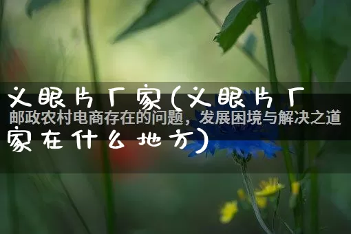 义眼片厂家(义眼片厂家在什么地方)_https://www.gdbxwh.com_淘宝运营_第1张