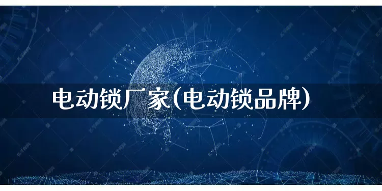 电动锁厂家(电动锁品牌)_https://www.gdbxwh.com_开网店_第1张