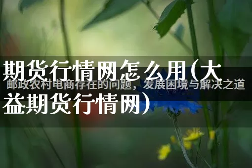 期货行情网怎么用(大益期货行情网)_https://www.gdbxwh.com_直通车_第1张