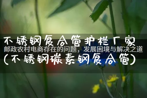 不锈钢复合管护栏厂家(不锈钢碳素钢复合管)_https://www.gdbxwh.com_开网店_第1张