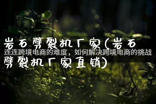 岩石劈裂机厂家(岩石劈裂机厂家直销)_https://www.gdbxwh.com_天猫运营_第1张