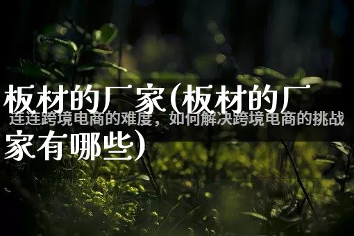 板材的厂家(板材的厂家有哪些)_https://www.gdbxwh.com_直通车_第1张