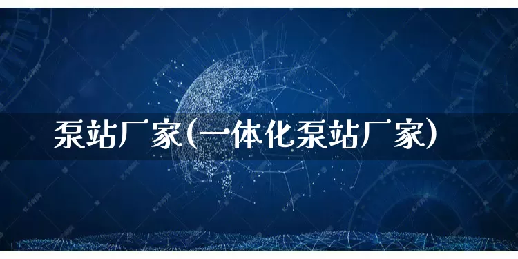 泵站厂家(一体化泵站厂家)_https://www.gdbxwh.com_淘宝运营_第1张