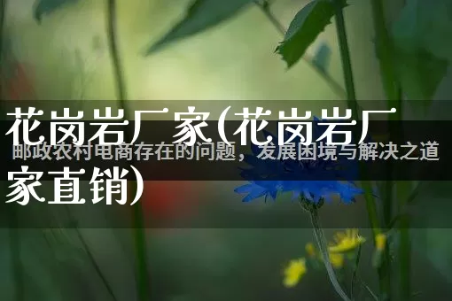 花岗岩厂家(花岗岩厂家直销)_https://www.gdbxwh.com_天猫运营_第1张