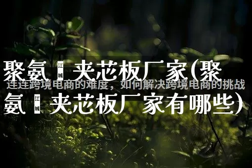 聚氨酯夹芯板厂家(聚氨酯夹芯板厂家有哪些)_https://www.gdbxwh.com_淘宝运营_第1张